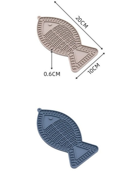 Fish-Shaped Lick Mat