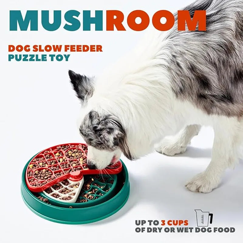 Mushroom Rotating Slow Feeder