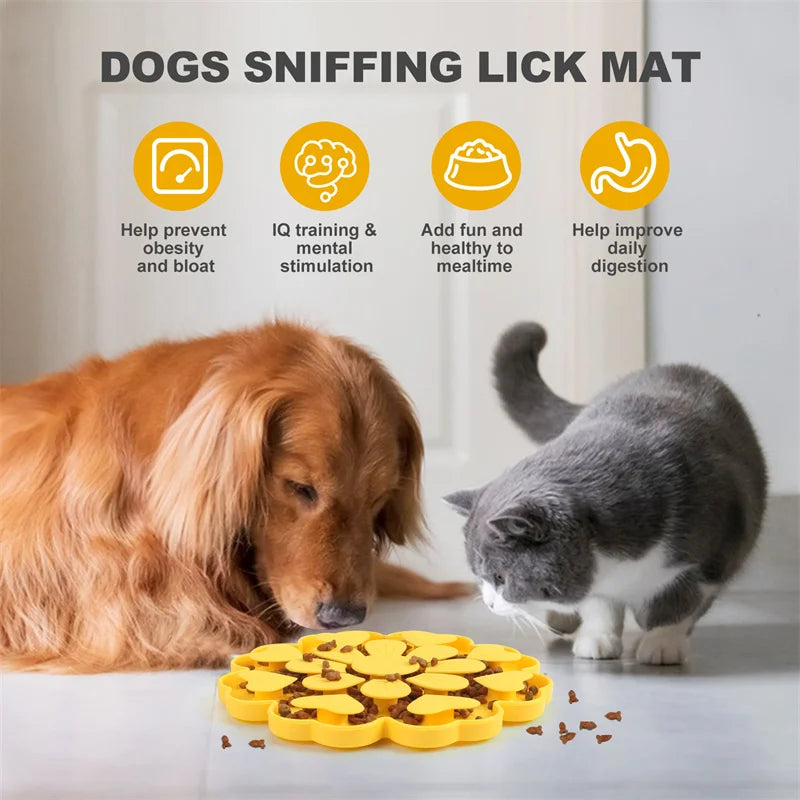 Flower-Shaped Silicone Lick Mat
