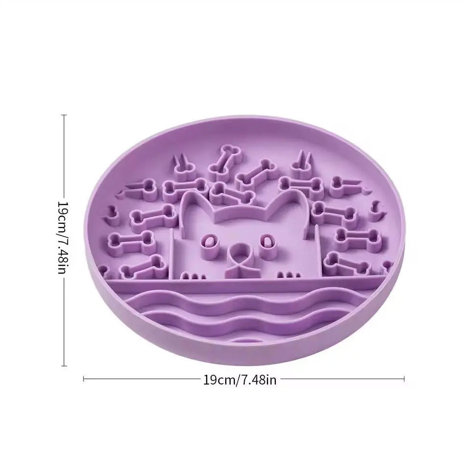 Dog Shaped Silicone Slow Feeder