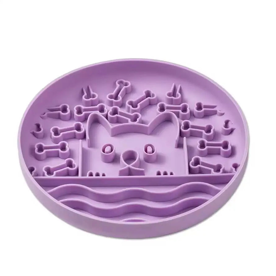 Dog Shaped Silicone Slow Feeder