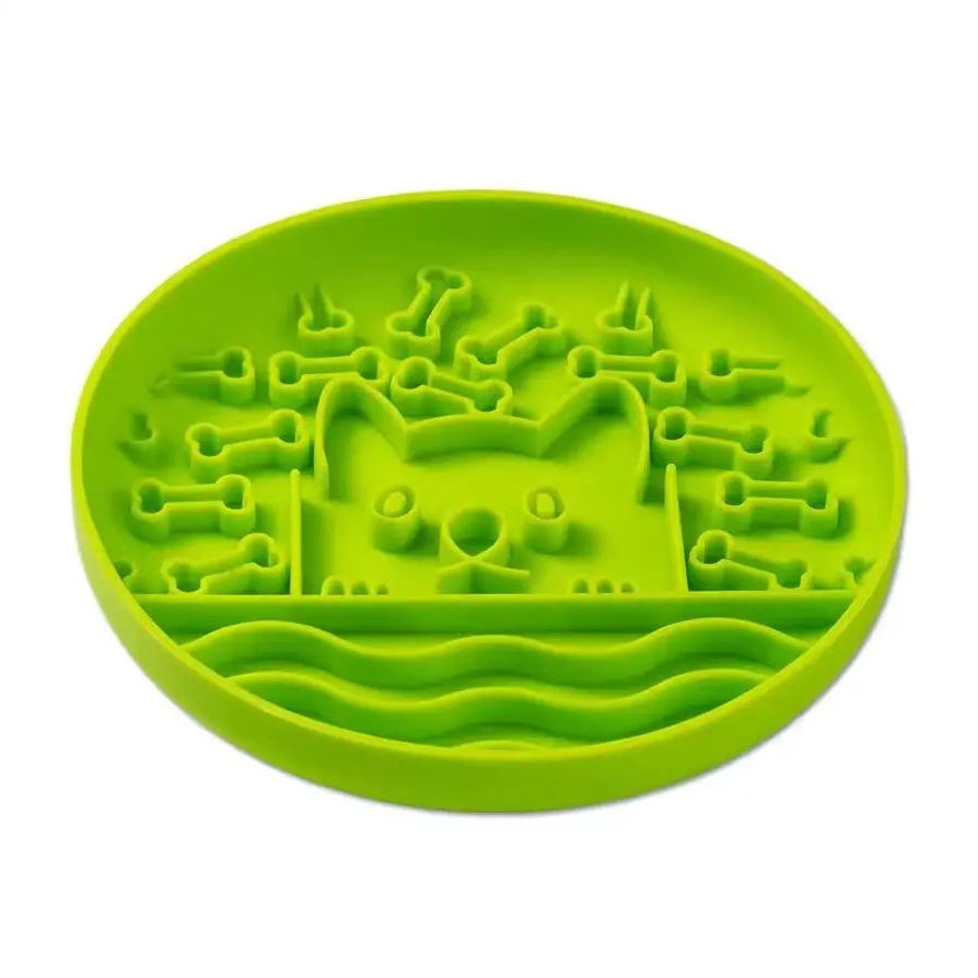 Dog Shaped Silicone Slow Feeder
