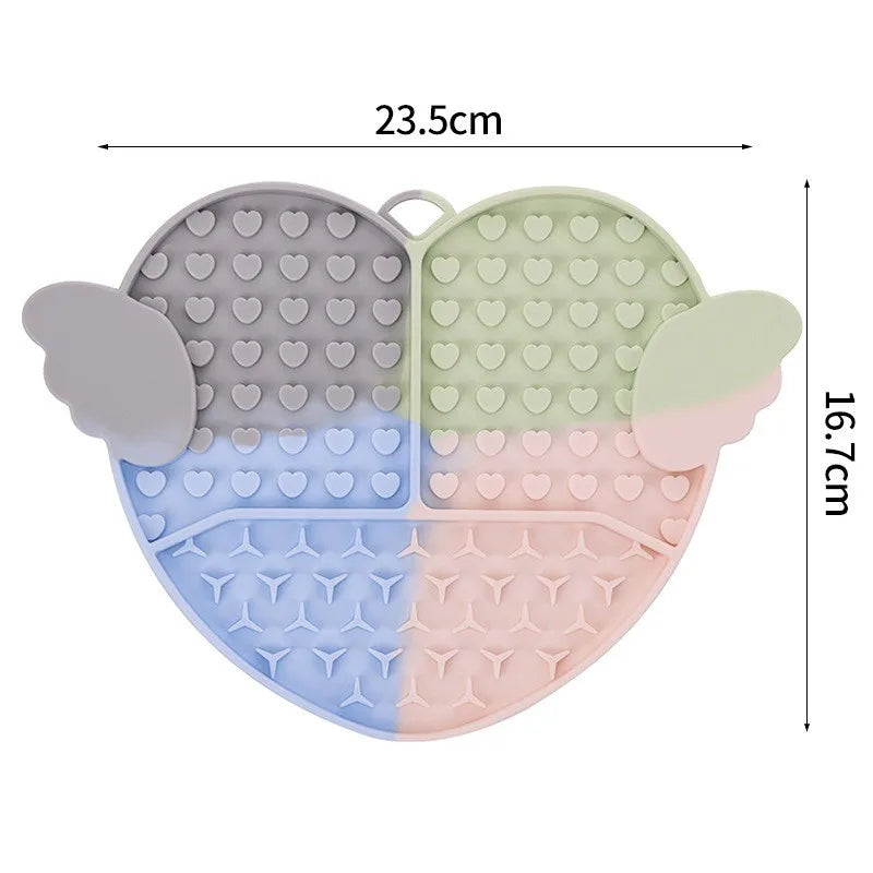 Heart Shaped Silicone Lick Mat