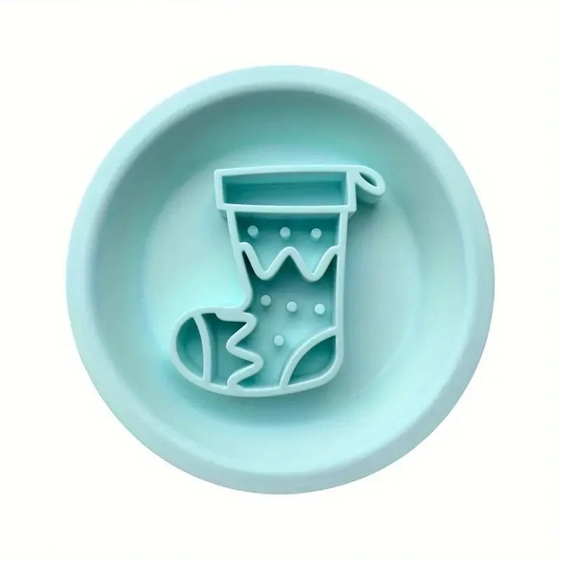 Christmas Stocking Slow Feeder And Lick Mat Duo