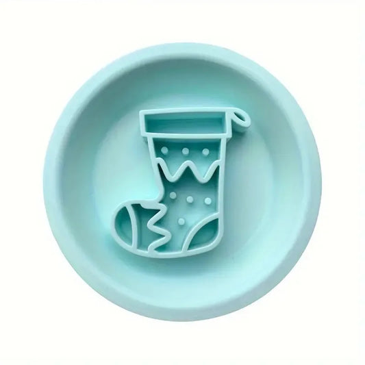 Christmas Stocking Slow Feeder And Lick Mat Duo