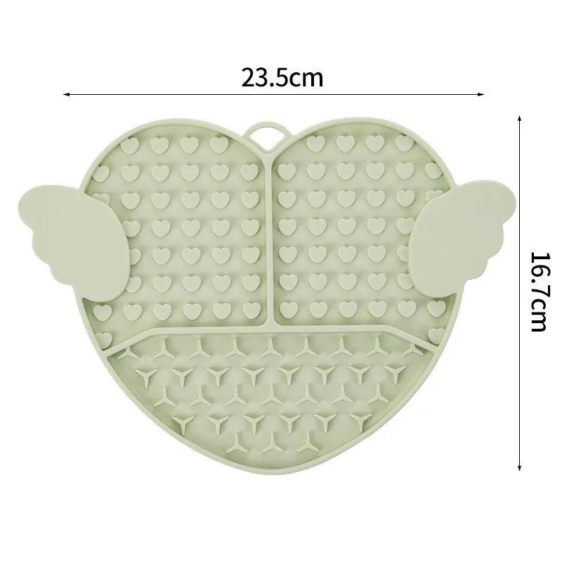 Heart Shaped Silicone Lick Mat