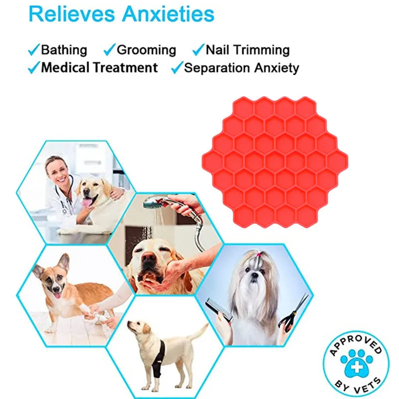 Honeycomb Silicone Lick Mat