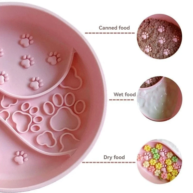 Paw Print Silicone Slow Feeder