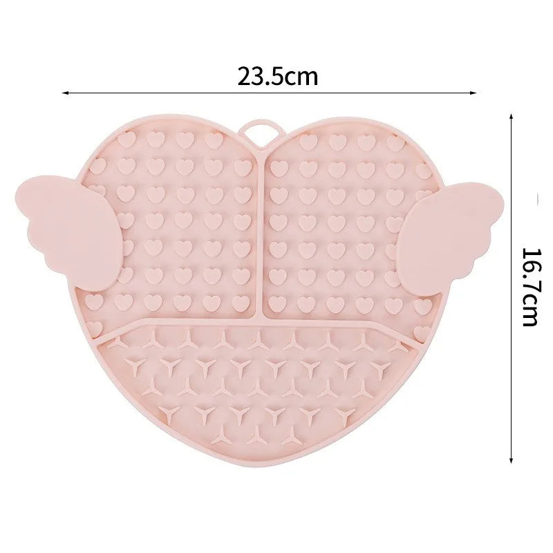 Heart Shaped Silicone Lick Mat