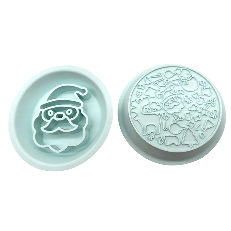 Santa Slow Feeder And Lick Mat Duo