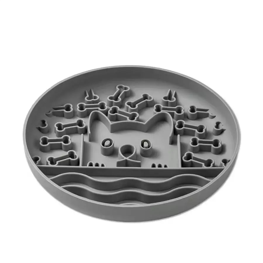 Dog Shaped Silicone Slow Feeder