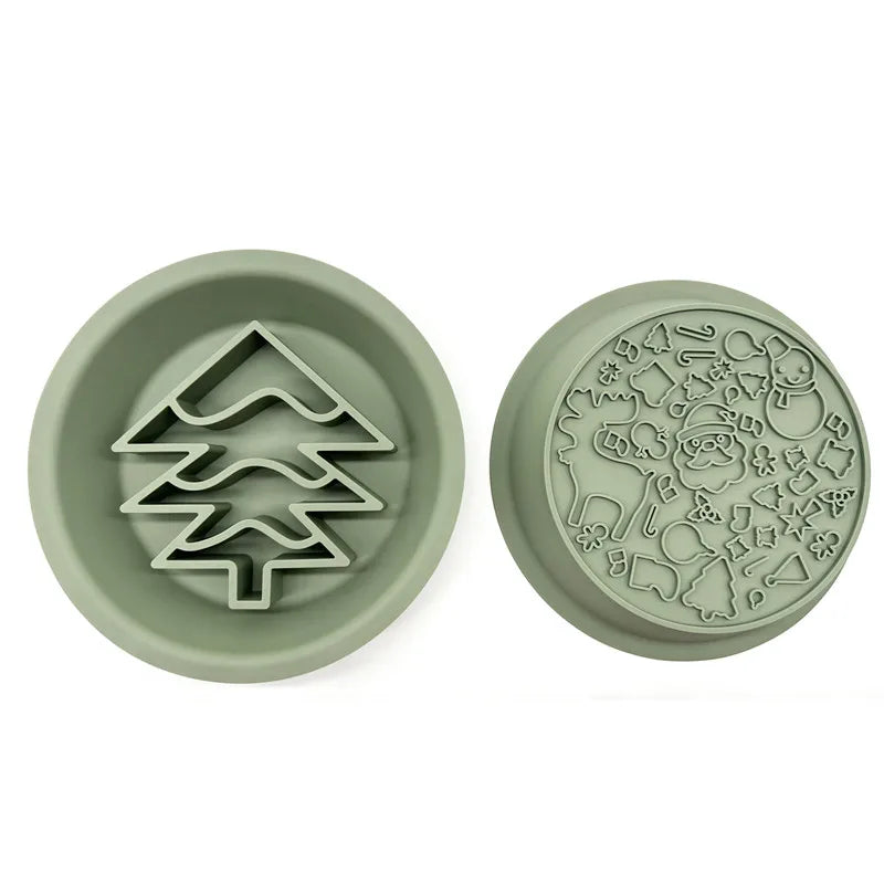 Christmas Tree Slow Feeder And Lick Mat Duo