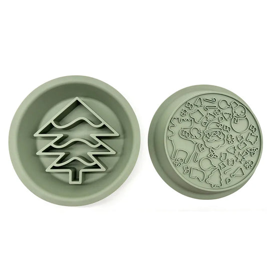 Christmas Tree Slow Feeder And Lick Mat Duo