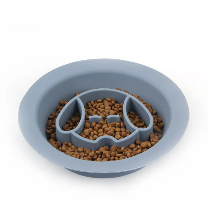 Dog-Shaped Slow Feeder And Lick Mat Duo