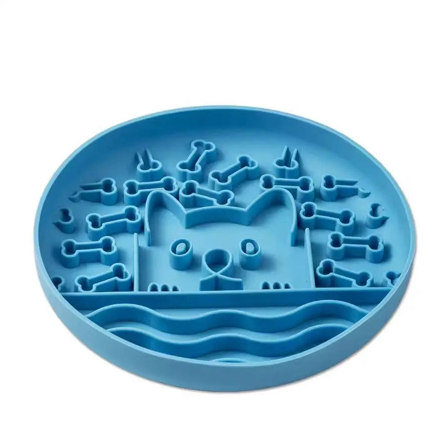 Dog Shaped Silicone Slow Feeder