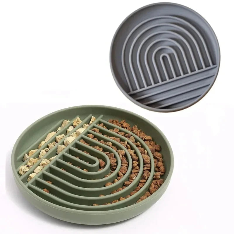 シリコン製早食い防止食器