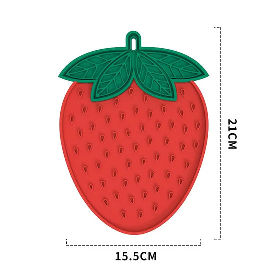 Strawberry Shaped Lick Mat