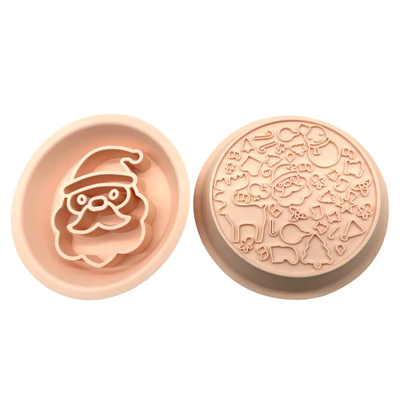 Santa Slow Feeder And Lick Mat Duo