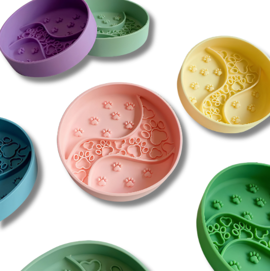 Paw Print Silicone Slow Feeder