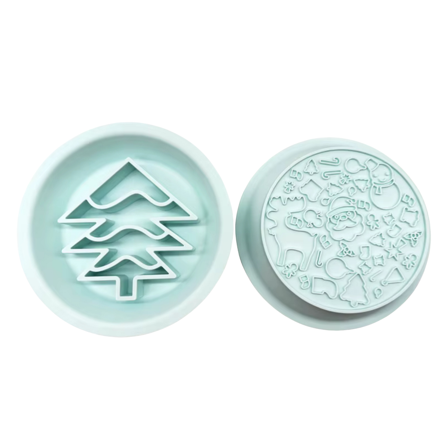 Christmas Tree Slow Feeder And Lick Mat Duo