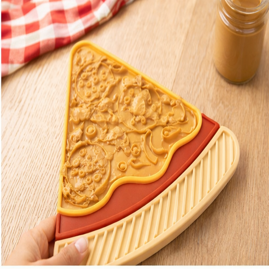 Pizza Shaped Lick Mat