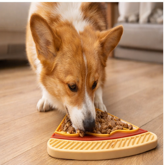 Pizza Shaped Lick Mat