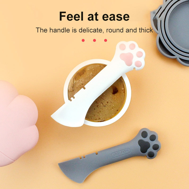 Can Lid Cover And Multi-Functional Spoon